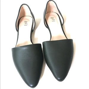 J Jill | Olive Green D’Orsay Flats